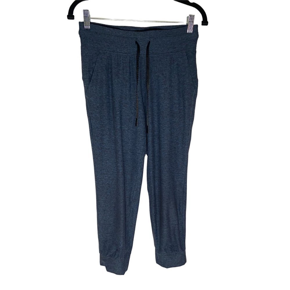 Lululemon Ready to Rulu Jogger Crop Heathered True Navy / Black-sz 6